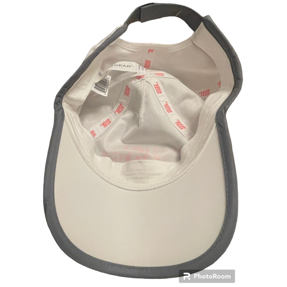 TEK GEAR WOMEN'S WHITE ADJUSTABLE BASEBALL CAP -"SEE YOU AT THE FINISH LINE"NWOT - Picture 4 of 7